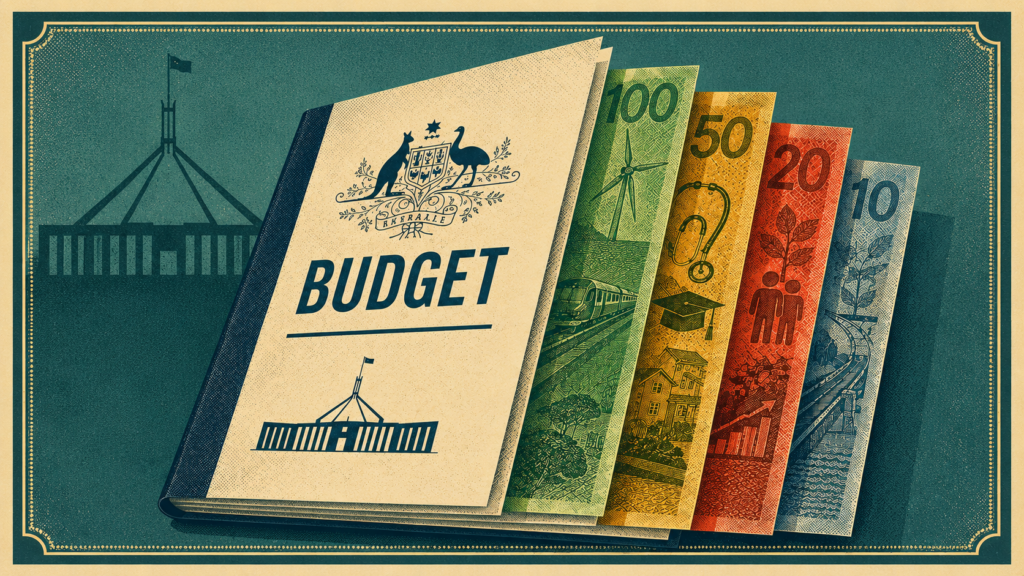 Editorial image of a budget document
