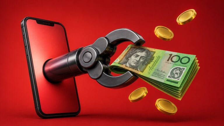 Image reflects scammers using technology for steal from older people
